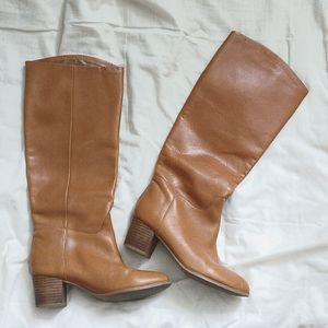 Zara camel long boots size 6
